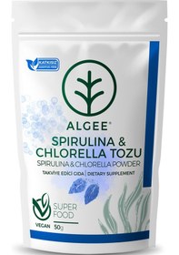 Resim ALGEE® Spirulina & Chlorella Tozu 50 G 