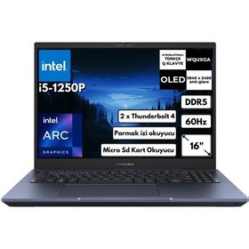 Resim Asus Expertbook B5 B5602CBN-L20164AT48 i5-1250P 16 GB 1 TB SSD A350M 16" W11P Dizüstü Bilgisayar 