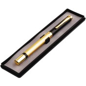 Resim Büro Ev Ofis Hediyesi İçin Kutulu Golden Siyah Metal Roller Kalem 