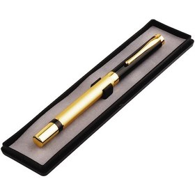 Resim Büro Ev Ofis Hediyesi İçin Kutulu Golden Siyah Metal Roller Kalem 