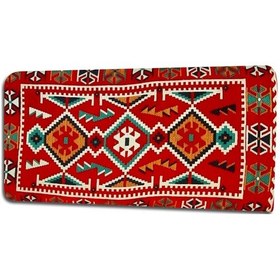 Resim Kamış Dolgulu Şark Köşesi Yastığı & Minderi - 40 X 90 / Kırmızı 