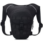 Resim Dianziye Motorcycle Sırt Çantası Siyah Su Geçirmez 15 9 28cm 60-150cm Ayarlanabilir reflektörlü Outdoor Bisiklet Multifonksiyonel Bel Çantası Siyah 