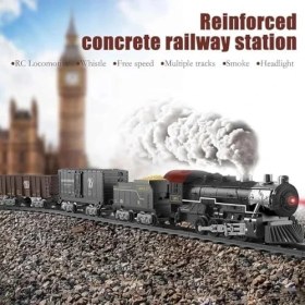 Resim Wheat Grains Global Store Steam Kumandalı 2,4 Ghz Pilli Tren Seti 30 Parça 1613G 