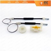 Resim Seat Leon MK2 2005-2012 5-Kapı İçin Arka Sağ Cam Kriko Tamir Seti 