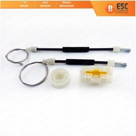 Resim Seat Leon MK2 2005-2012 5-Kapı İçin Arka Sağ Cam Kriko Tamir Seti 