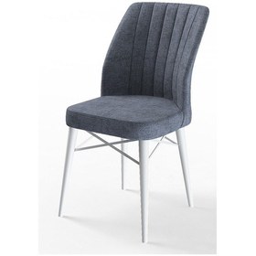 Resim Canisa Concept Arp Serisi 70x110 Sabit Mutfak Masası Takımı Beyaz Masa 4 Füme Sandalye Masa Beyaz/ Sandalyeler Füme 