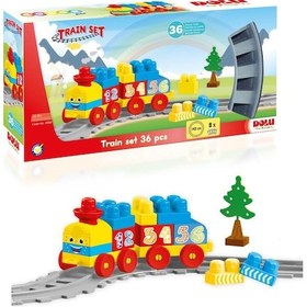 Resim 5080 Tren Yol Set 36 Parça Dolu Oyuncak 