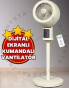 Resim İnfeta Uzaktan Kumandalı Dijital Göstergeli Sirkülasyonlu Stand Vantilatör 