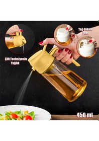 Resim Porsima Alk-3157 Çok Amaçlı Cam Sprey Şişe Yağlık Yağdanlık Sarı 