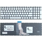 Resim HP Uyumlu 15-bs153nt 4UK80EA, 15-bs028nt 2CL39EA Klavye Işıklı (Gümüş) 