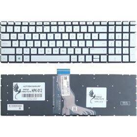 Resim HP Uyumlu 15-bs153nt 4UK80EA, 15-bs028nt 2CL39EA Klavye Işıklı (Gümüş) 