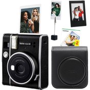 Resim Fujifilm Instax Mini 40 Fotoğraf Makinası 20'li Film Deri Kılıf Çerçeve ve Kıskaçlı Foto Stand Seti 
