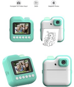 Resim Genel Markalar Dijital Video Kayıt Fotoğraf Çocuk Kamerası Anlık Fotoğraf Makinesi Termal Resim Kağıt Baskılı 