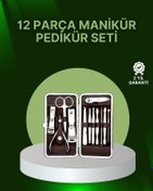 Resim 12 Parçalık Özel Deri Çantalı Kişisel Bakım Seti 