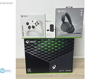 Resim XBOX Series X 1 TB SIFIR +2 KOL+BATARYA+HEADSET KULAKLIK+ TAKAS 
