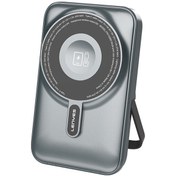 Resim Lenyes Pw1006d Dijital Led Ekranlı Standlı Wireless Powerbank 15w 10000mah Gri 