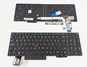 Resim Lenovo Thinkpad E580 E585 E590 E595 L580 L590 ile Uyumlu Notebook Klavye - Tuş Takımı/Siyah - TR 