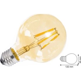Resim DEPAR Edison G95 Flamanlı Rustik 4 W LED Ampul Dekoratif Vintage Aydınlatma 10'lu 