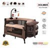 Resim Holmer Maxi Comfort Coolstyle Anne Yanı Premium Dönenceli Oyun Parkı Deluxe Kumaş 70x110 CM Bej 