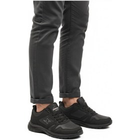 Resim Siyah Bağcıklı Hafif Esnek Erkek Spor Ayakkabı Xstep 020-cilt M Siyah-siyah 