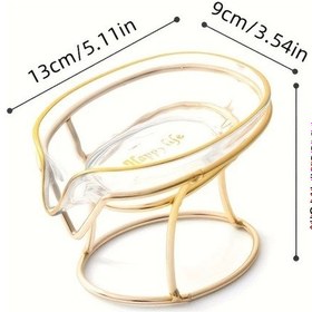Resim Willowhaven Şık Drenaj Sabun Kutusu: Transparan, 1 Adet, Su Boşaltan Tasarım, Banyo Ve Mutfak İçin 