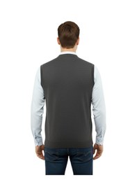 Resim Çizgi Triko Erkek V Yaka Süveter Çelik Örgü Regular Kalıp 5208h Bgl-st04960 Antrasit 