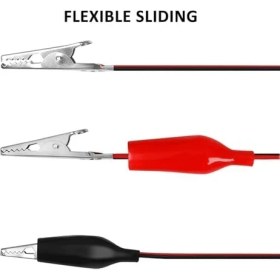 Resim Storemax 10’lu Krokodil Test Kablosu Seti, Renkli Timsah Kelepçeli Multimetre Bağlantı Kabloları, Çıkarılabilir, Pvc Kaplama, Elektronik Devre Testi, Multimetre, Motor ve Pil Bağlantısı Için 0,5 Metre 
