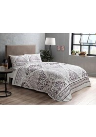 Resim Taç Çift Kişilik Pike Takımı Valencia Mor 