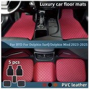 Resim Honeybeeshop Byd Dolphin Surf Mini 2023-2025 Kahverengi Zemin Matı Dayanıklı Pvc Lüks Araç İç Aksesuar 