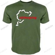 Resim Shubuzhierkek Lüks Pamuklu T Gömlek, Klasik Designcar Yarış Pisti, Gevşek Üstler, Artı Boyutualtın Altın 