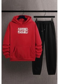 Resim Uyguntarz Unisex Hanımcı Eşofman Takımı Kırmızı 