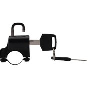 Resim Evrensel Motosiklet Kask Kilidi Hırsızlık Önleyici Kask Güvenlik Kilidi Metal 22mm-26mm Siyah 2 Anahtar Seti 