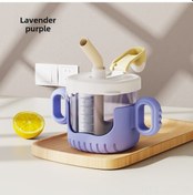 Resim Geeroyoo Bebek İçme Bardağı Kollü Ölçülü Pipetli Süt/su Kuşağı Dayanıklı Pp Materyal Mor 300ml Diğer 