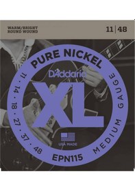 Resim D'addario Epn115 Pure Nickel Elektro Gitar Teli 11-48 