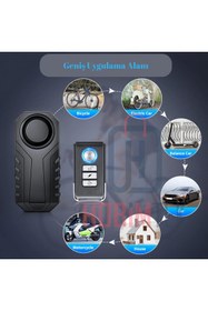 Resim E&D Collection Ht-53 Motosiklet Bisiklet Alarmı Uzaktan Kumandalı 113db Su Geçirmez Kablosuz Hırsızlık Koruması Ala 