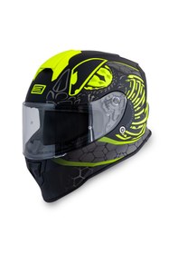 Resim Origine Dinamo Fighter Mat Siyah-Antrasit-Sarı Kask 