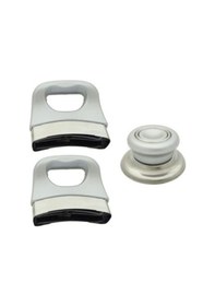 Resim Gri Tencere Tava Kulp Seti 3'lü Set Sap Kulp Tutamak Seti Tencere Sapı 3 Adet Set 