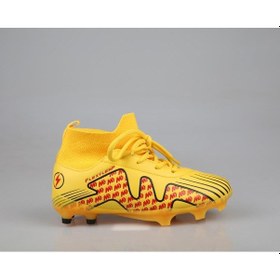 Resim Cool Pele Çoraplı Krampon Sarı Çocuk Halı Saha Ayakkabısı 