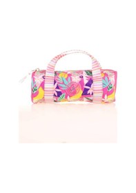 Resim Kaukko Travel Double Stripe Kalem Çantası Pink K2595 