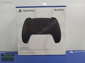 Resim Siyah renk sıfır orjinal ps5 oyun kolu 
