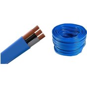 Resim Hitit 3x2.5 Mavi Yassı %100 Bakır Ttr Kablo / 100 Metre 