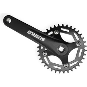 Resim Sunrun Wıng 211-069 Tekli Bisiklet Aynakol - 34T | 170 mm | Alüminyum | Bcd 104 mm | Kare Mil Uyumlu 