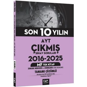 Resim Çap Yayınları Ayt Mf Tek Kitap Son 10 Yılın Çıkmış Soruları 2016 2025 