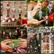 Resim 24/36 Adet Ahşap Noel Süsleri - Kendin Yap El Yapımı Fındık Kırıcı, Noel Ağacı, Çelenk, Erkek Zencefil Kurabiyesi, Çorap Tasarımları - Tatil Partisi, Hediye Paketleme ve Ağaç Süslemesi için Çok Renkli Ahşap Dekor 