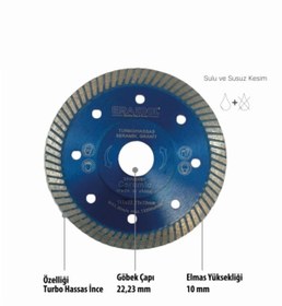 Resim Eratool ELMAS TESTERE TURBO HASSAS İNCE 115THİ ERA50081 ERATOOL 