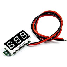 Resim Saatistan Mini Dijital Voltmetre 3.5-30V, Kablo Bağlantılı, 0.28 İnç Ekran 