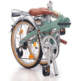 Resim Bianchi New Folding Vintage 20'' Katlanır Bisiklet Celeste Yeşili 