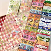 Resim Vintage Esintili Yonca Etiket Sticker Rulosu - Retro Showa Dekoru, Scrapbooking & Günlük Yazımı için Sevimli Karikatür & Bayram Tasarımlı Tek Kullanımlık Kağıt El Sanatları Aksesuarı, Günlük Yazımı Stickerları|Vintage Sticker Tasarımı|Tek Kullanımlık Çıkartmalar 