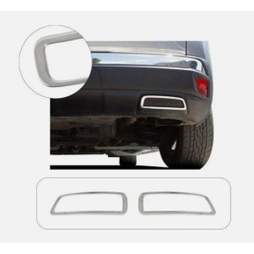 Resim Peugeot 3008 Krom Egzoz Çerçevesi Tk 2016- ve Sonrası P.Çelik 