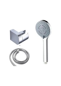 Resim Latte Krom Gri Lüks Mafsallı Duş Seti Krom 